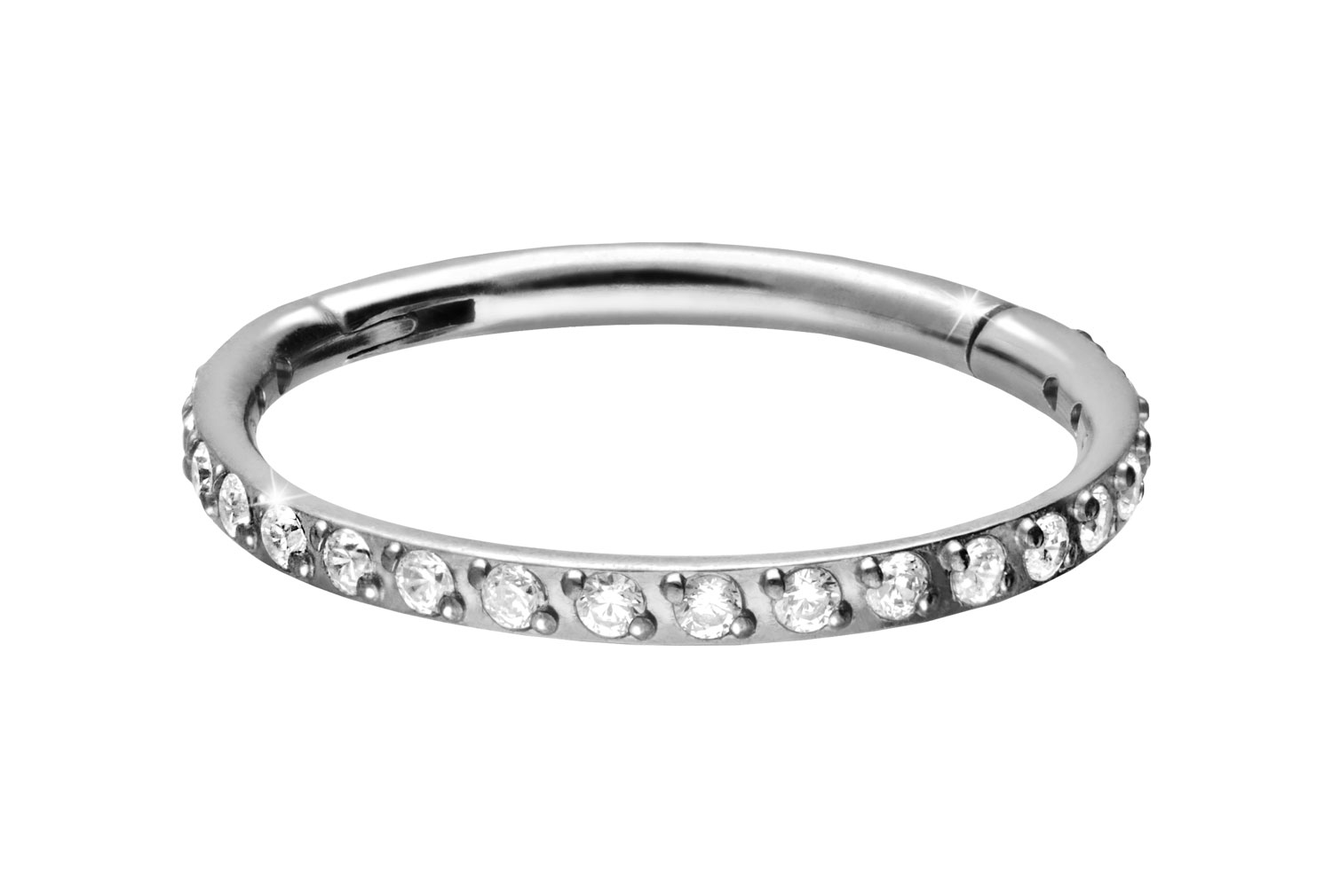 Titan Segmentring Clicker EINGEFASSTE KRISTALLE